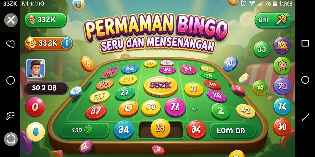 Screenshot gameplay seru dari permainan Bingo di 33ZK.