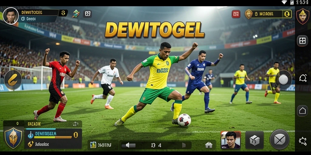Screenshot DEWITOGEL menampilkan gameplay olahraga yang seru.
