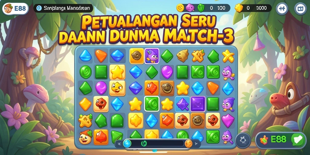 Tampilan menarik gameplay E88 yang menantang.