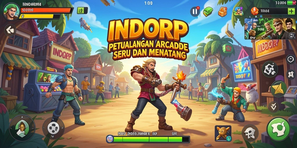 Tampilan gameplay INDORP yang penuh aksi dan tantangan.