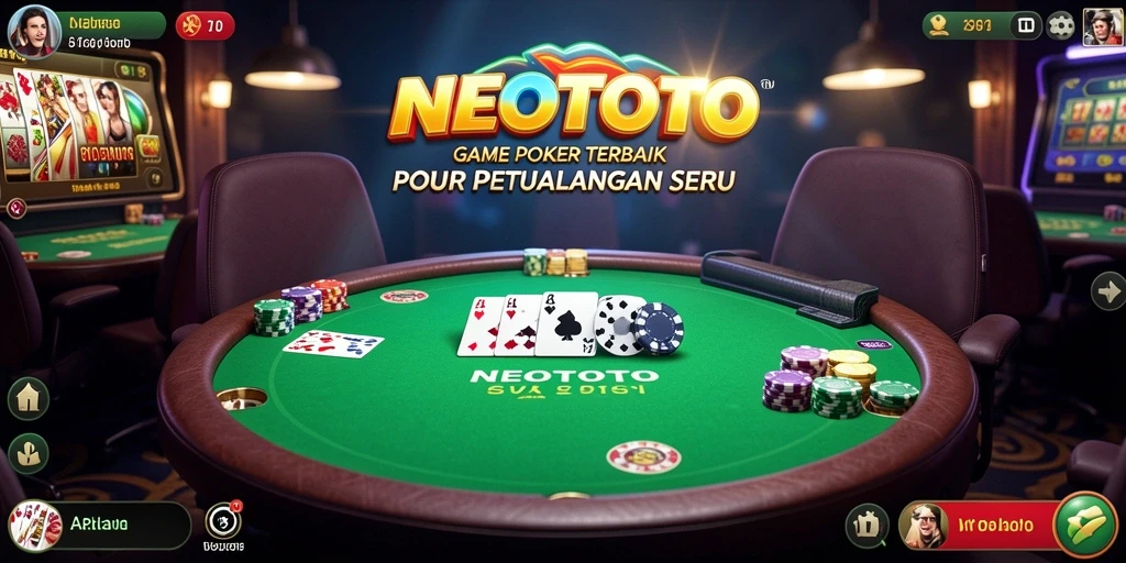 Tampilan gameplay NEOTOTO yang menarik saat bermain poker.
