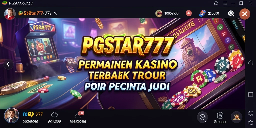 Tampilan gameplay PGSTAR777 menampilkan aksi mendebarkan dari permainan kasino.